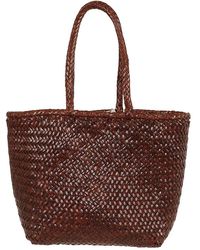 Dragon Diffusion - Tassen ,Bruin ,Leer Grace Basket Small - Lyst