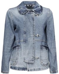 Fay - Jassen ,Blauw ,Katoen Blauwe Katoenen Jas Met Zakken - Lyst