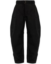 Sacai - Broeken ,Zwart ,Katoen Rip Stop Broek - Lyst