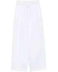 Semicouture - Broeken ,Wit ,Cropped Broeken - Lyst