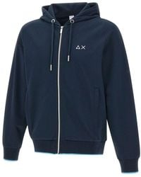 Sun 68 - Piquet Small Stripes Sweatshirt - Lyst