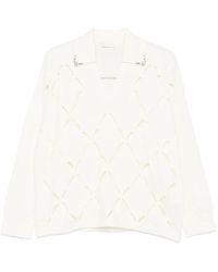 Liu Jo - Weißer Wollpullover Eleganter Stil - Lyst