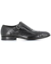 Officine Creative - Zapatos negros de cuero con punta cuadrada - Lyst