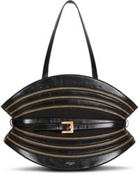 Balmain - Mittelgroße Tasche Shuffle Mit Reißverschlüssen Aus Kalbsleder - Lyst