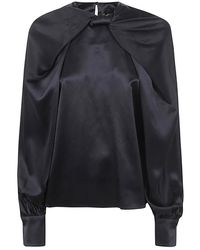Max Mara - Overhemden ,Zwart Key Blouse - Lyst