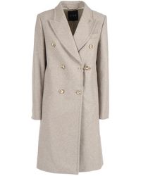 Fay - Cappotto Doppio Petto + Gancio - Lyst