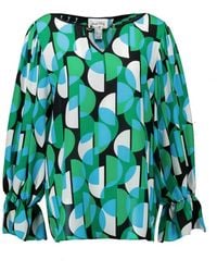 Joseph Ribkoff - Grüne bluse mit geometrischem muster - Lyst