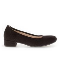 Gabor - Klassieke Elegante Zwarte Textiel Pumps - Lyst