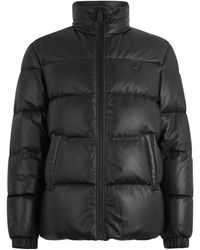 Philipp Plein - Jassen ,Zwart ,Leer Late Checkout Puffer Jacket - Lyst