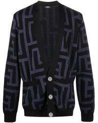 Balmain - Vest Met Monogramprint - Lyst