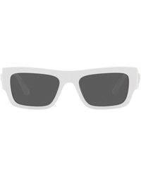 Versace - Weiße/graue sonnenbrille,havana sonnenbrille mit dunkelbronze,schwarze/graue sonnenbrille - Lyst