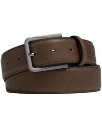Piquadro - Cu6745B3 Leren Riem Met Doornsluiting - Lyst