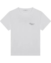 Givenchy - Tops ,Wit ,Katoen Katoenen T-Shirt Met Stempelprint - Lyst