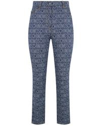 Moschino - Slim Fit Broek Met Elegant Design - Lyst