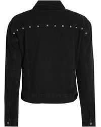 Aaiko Bryenne Jeans Jacket Studs - Zwart