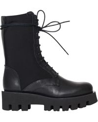 Paloma Barceló - Er Leder- und Neoprenstiefel - Größe 36 - Lyst