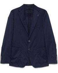 Tagliatore - Jassen ,Blauw ,Wol Blazer - Lyst