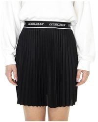 Lacoste - Rokken ,Zwart ,Polyester Korte Rok - Lyst