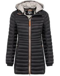 Camel Active - Lange Steppjacke mit abnehmbarer Kapuze - Lyst