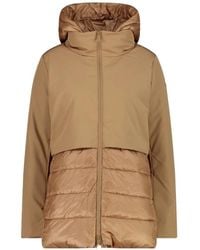 CMP - Lange Softs Jas Met Afneembare Capuchon En Gerecycled Polyester - Lyst