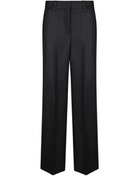 Incotex - Broeken ,Zwart ,Wol D1166 Wide-Leg Broek - Lyst