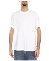 Levi's - Tops ,Wit ,Katoen Softee T-Shirt - Lyst