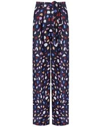 Essentiel Antwerp - Frankrijk Marinee Wide Leg Broek - Lyst