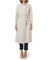 Max Mara - Jassen ,Grijs ,Wol Handgemaakte Wollen Jas Grijs Parel - Lyst