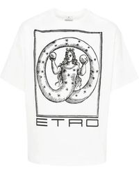 Etro - Weiße t-shirts und polos - Lyst