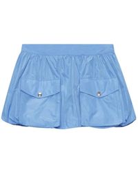 MSGM - Rokken ,Blauw ,Minirok Met Zakken - Lyst