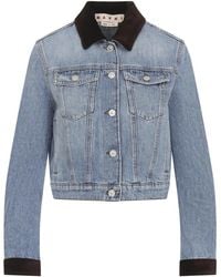 Marni - Blaue Jacke Für Frauen Aw25 - Lyst