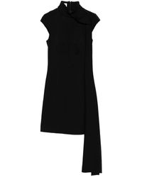 Jean Paul Gaultier - Zwarte Asymmetrische Jurk Korte Mouwen - Lyst