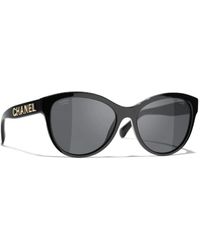Chanel - Ikonoische sonnenbrille mit einheitlichen gläsern - Lyst