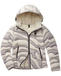 Blauer - Graue Winterjacke Im Camouflage-Stil - Lyst
