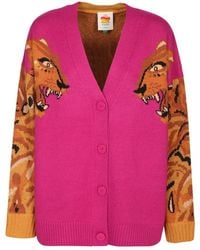FARM Rio - Bold Tiger Strick-Cardigan Mit Knöpfen - Lyst