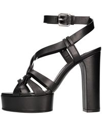 Casadei - Sandalen Schwarz - Lyst
