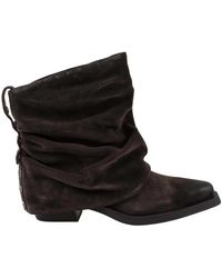 Ash - Schoenen ,Bruin ,Suède Loren Heeled Boot - Lyst
