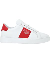 Philipp Plein - Schoenen ,Wit ,Leer Lo-Top Sneakers Triangle - Lyst