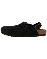 Birkenstock - Schoenen ,Zwart ,Leer Tokio Ii Suede Regular Fit - Lyst