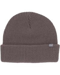 Huf - Accessoires ,Grijs ,Licht Pruim Beanie Set Met Geborduurd Logo - Lyst