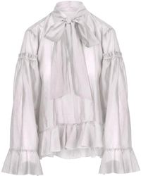 8pm - Overhemden ,Wit ,Polyester Blusa Firenze - Lyst