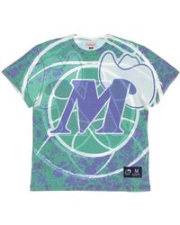 Mitchell & Ness - Tops ,Veelkleurig ,Katoen Nba Jumbotron Tee Hardwood Classics Dalmav - Lyst