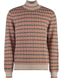 Malo - Kasjmierwol Ribgebreide Trui - Lyst