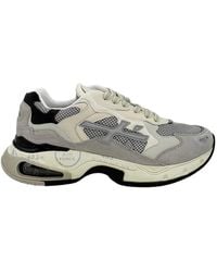 Premiata - Schoenen ,Grijs ,Leer Sharky Sneaker - Lyst