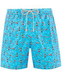 MC2 Saint Barth - Badmode ,Veelkleurig ,Polyester Lighting Micro Fantasy Sea Boxer - Lyst