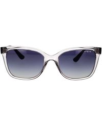 Vogue - Stilvolle sonnenbrille mit grau-blau getönten gläsern - Lyst