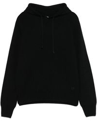 Tom Ford - Schwarzer Logo Kapuzenpullover Langarm Pullover - Lyst
