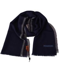 Missoni - Authentischer Wollschal Mit Streifen - Lyst