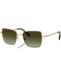 Swarovski - Gold grün sonnenbrille - Lyst