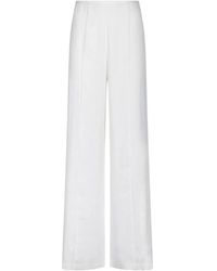 Nenette - Elica pantalones pierna ancha blanco - Lyst